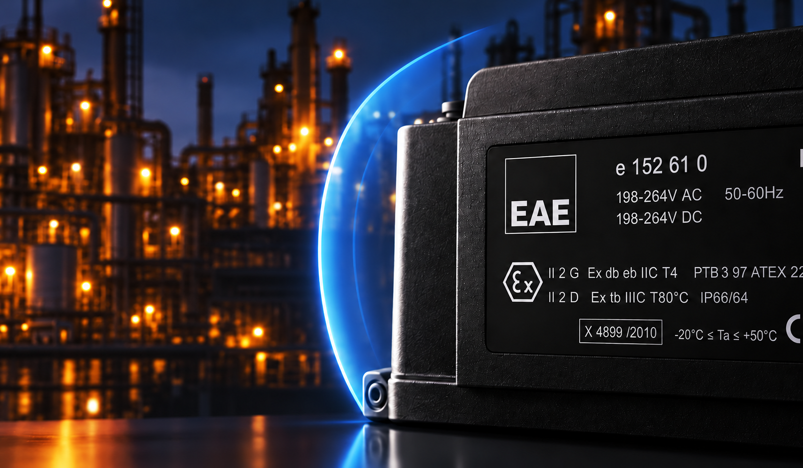 Limiting spark energy in IIC gas group applications with an intrinsically safe barrier