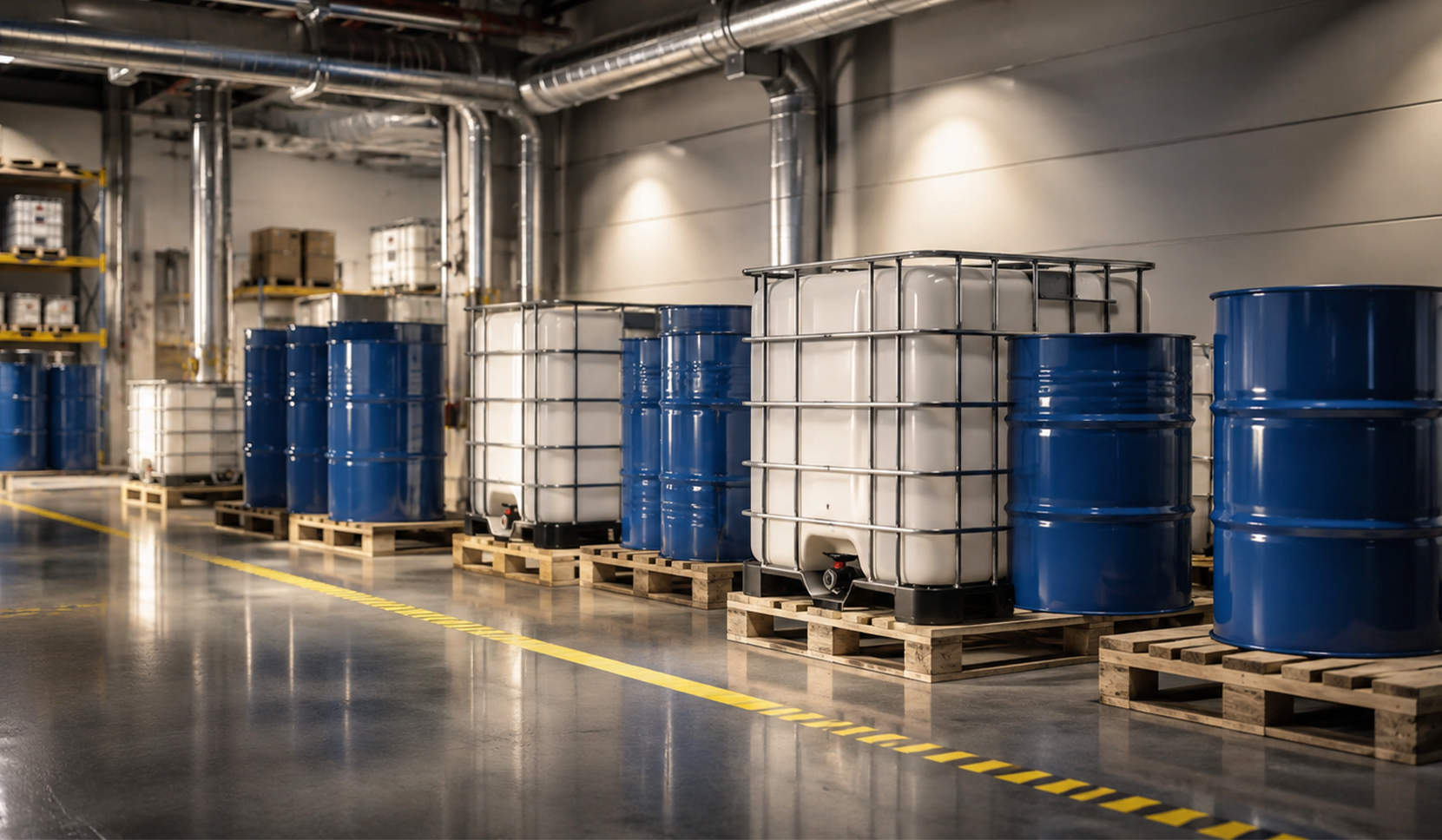 Example of T4 temperature class in a solvent storage area