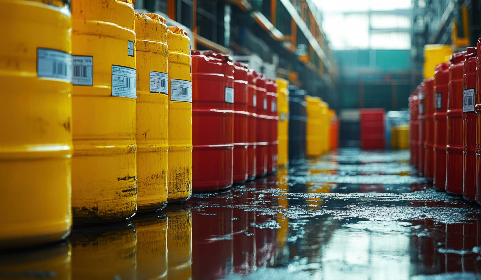 Example of IIC gas group and MESG in a solvent storage area